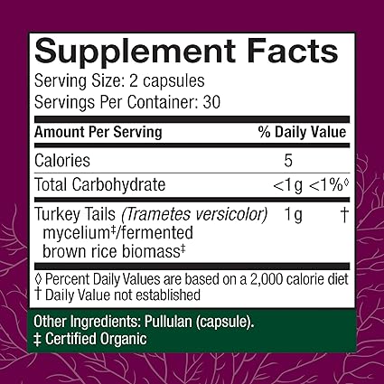 Turkey Tail Mushroom Capsules by Host Defense