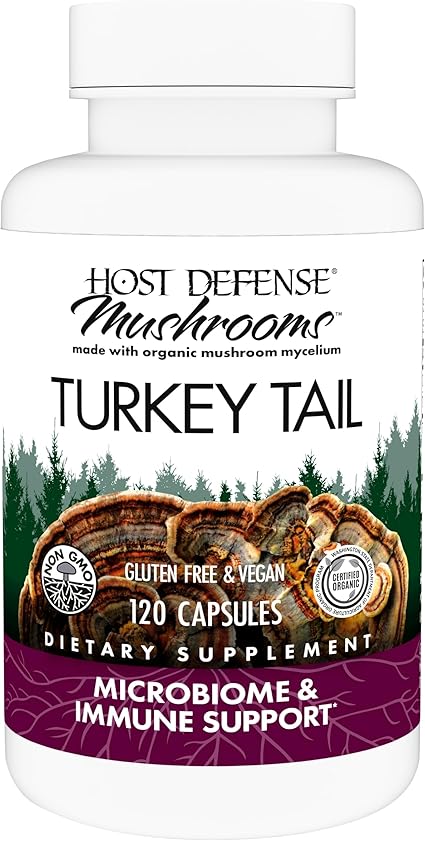 Turkey Tail Mushroom Capsules by Host Defense
