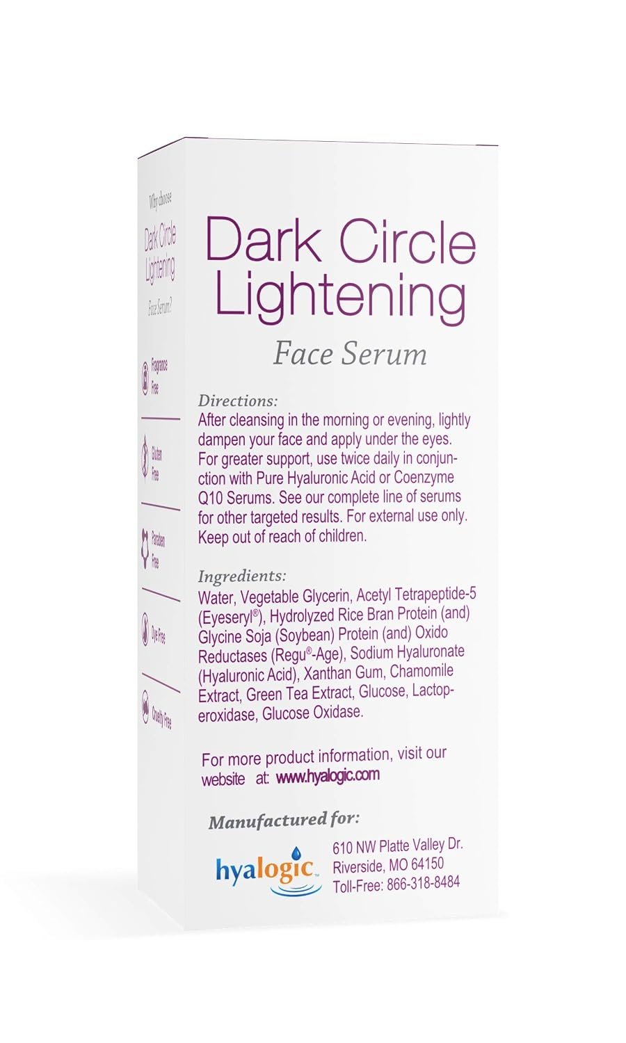 Dark Circle Lightening Serum by Hyalogic