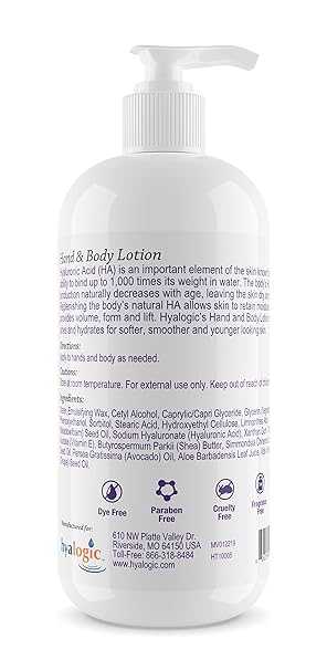 Hyaluronic Acid Hand and Body Lotion by Hyalogic