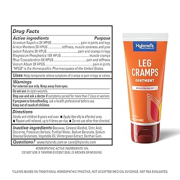 Leg Cramp Homeopathic Ointment by Hyland's