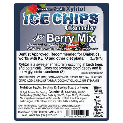 Juicy Berry Xylitol Candy by Ice Chips