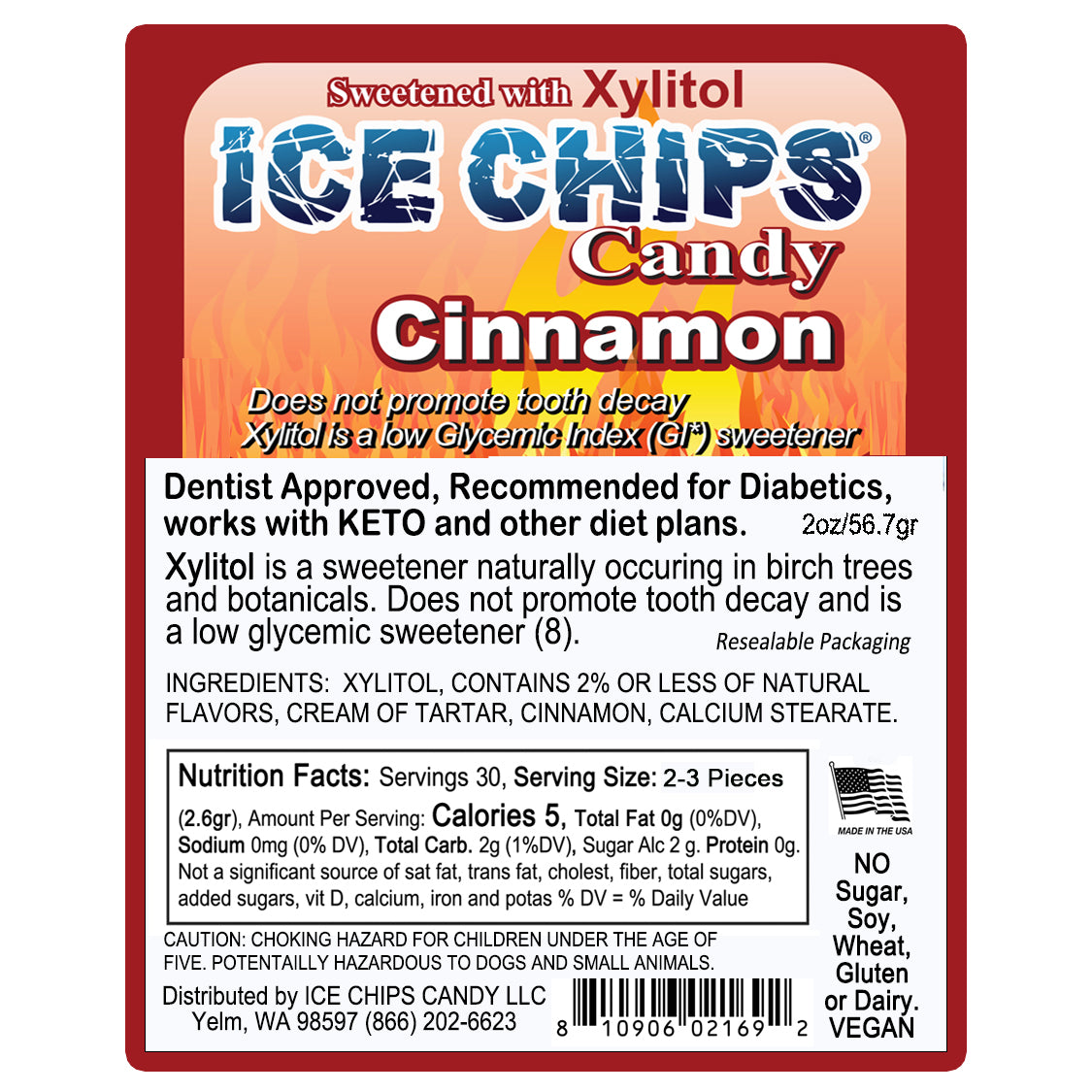 Cinnamon Xylitol Candy by Ice Chips