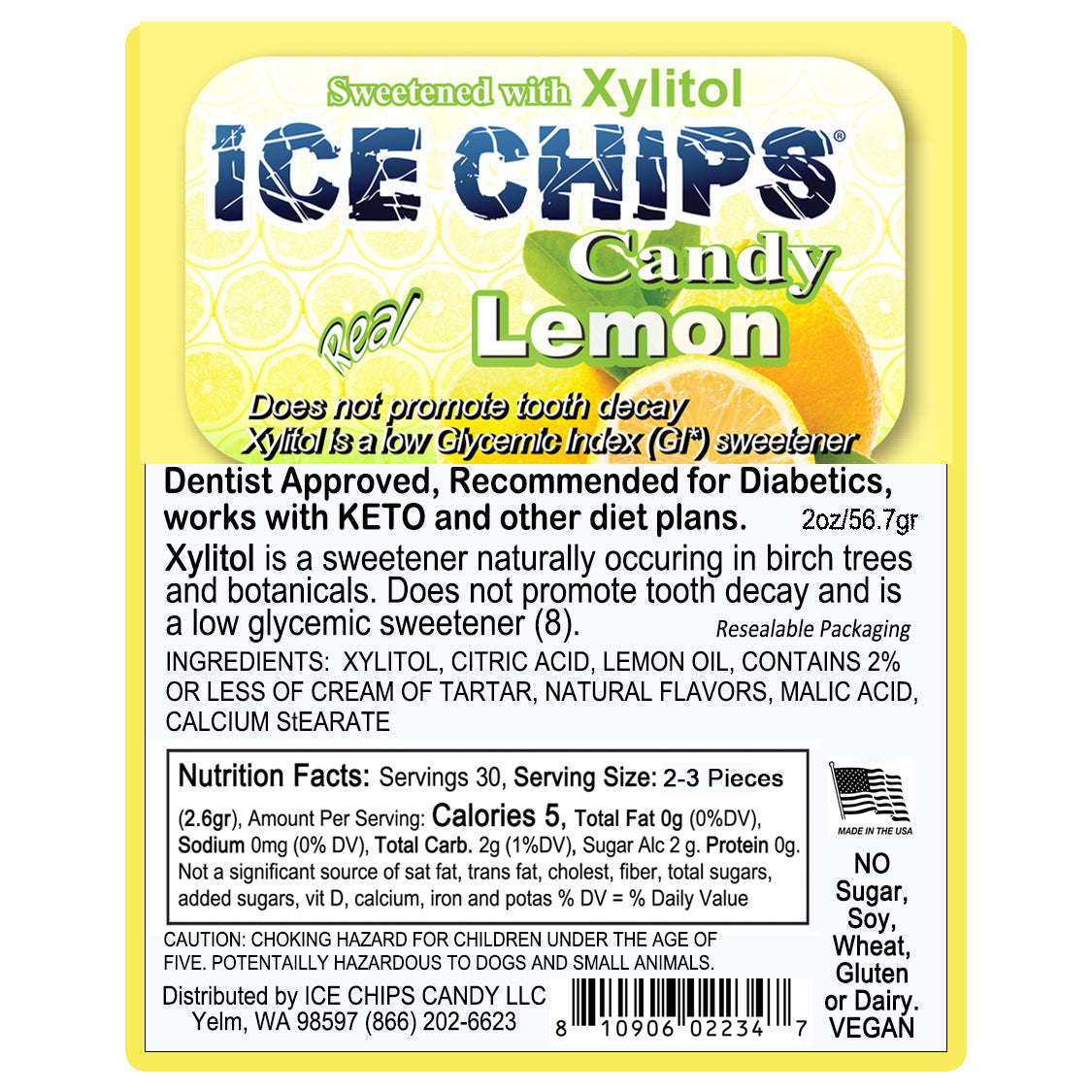 Lemon Xylitol Candy by Ice Chips