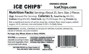 Orange Cream Xylitol Candy by Ice Chips