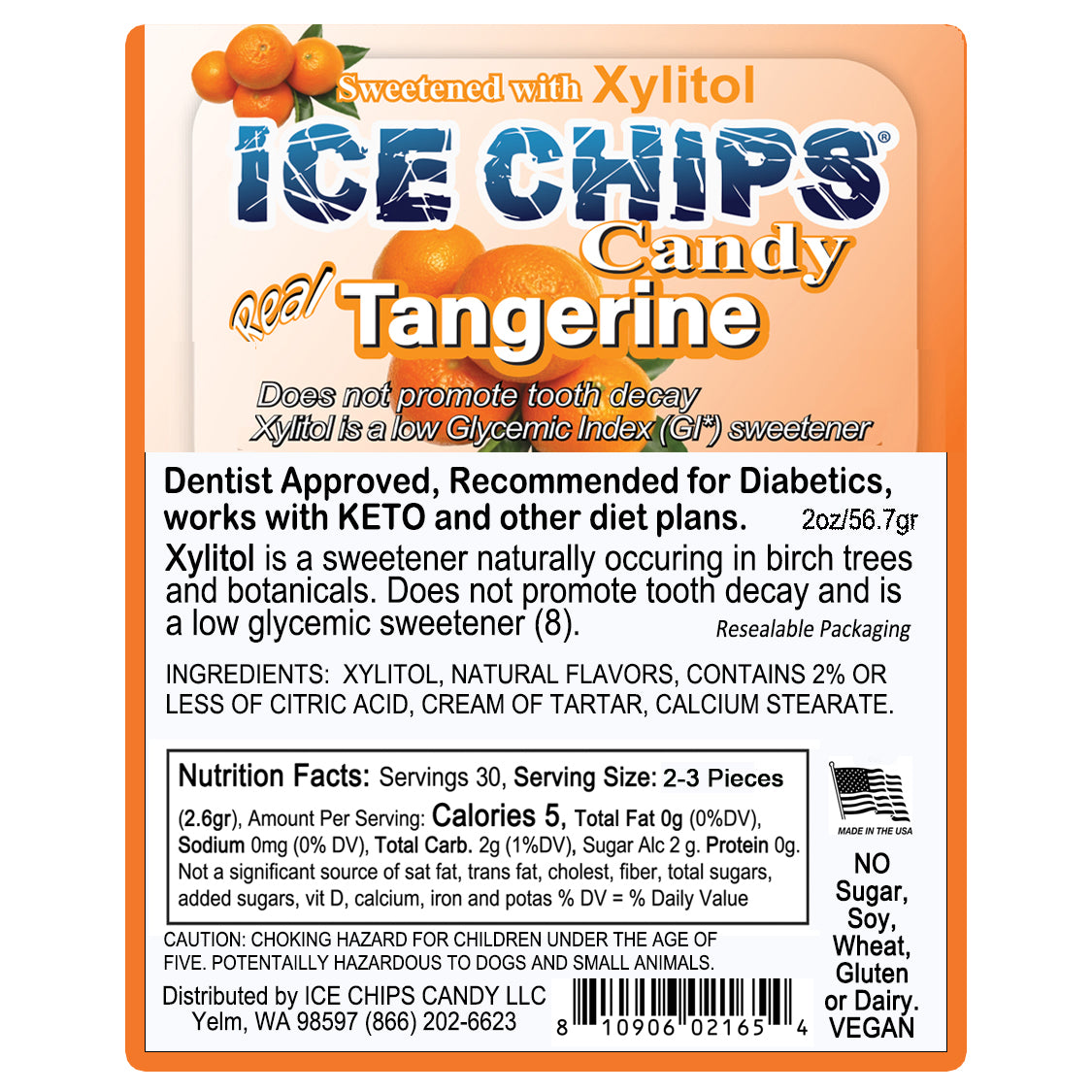 Orange Cream Xylitol Candy by Ice Chips