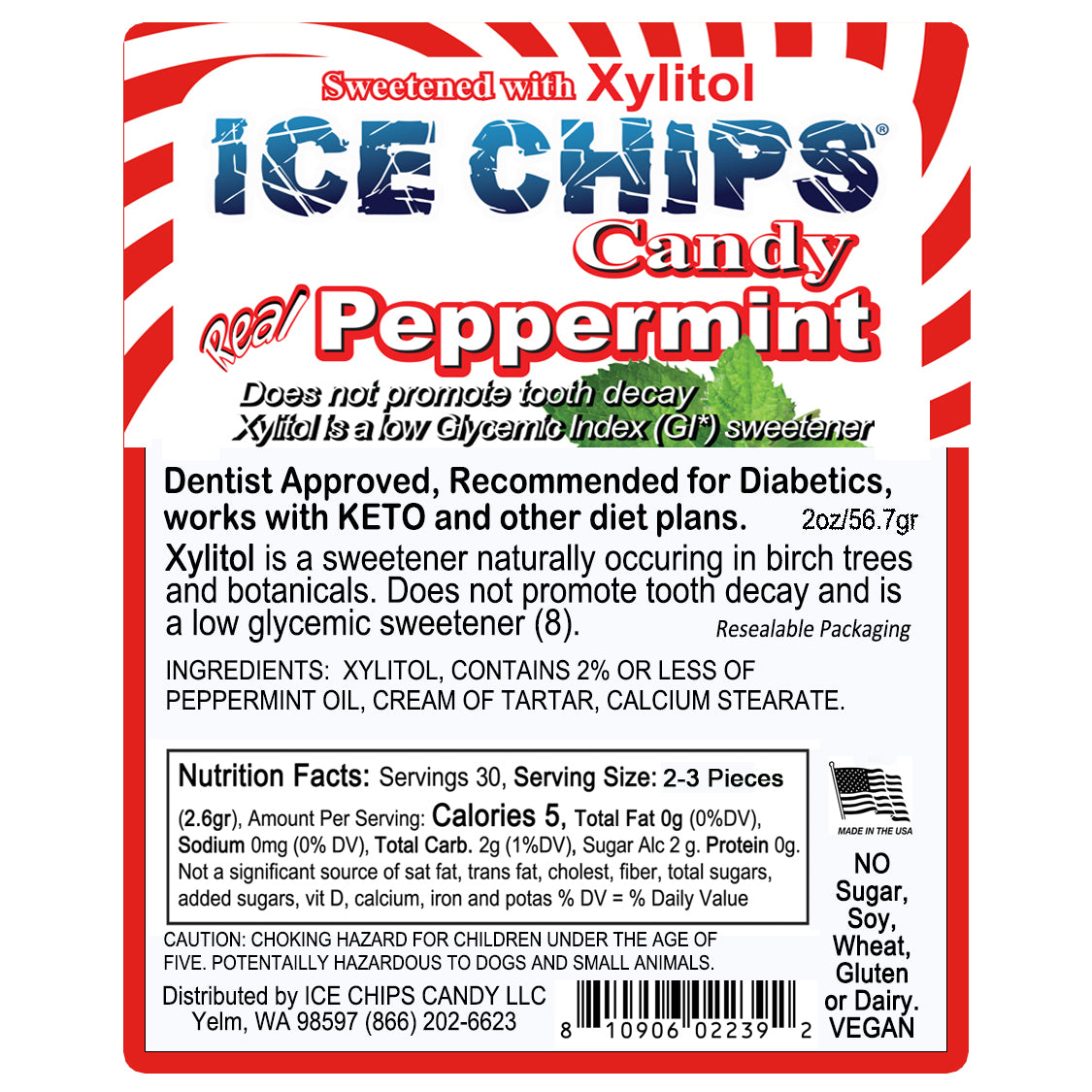 Peppermint Xylitol Candy by Ice Chips