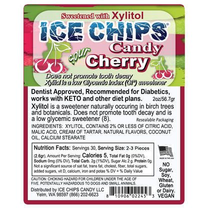 Sour Cherry Xylitol Candy by Ice Chips