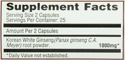 Korean White Ginseng Capsules by Imperial Elixir