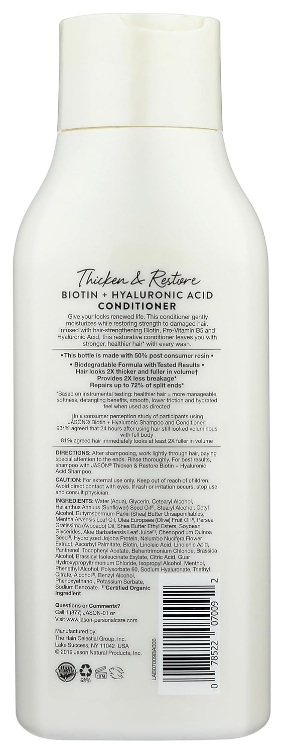 Biotin Conditioner by Jason Naturals
