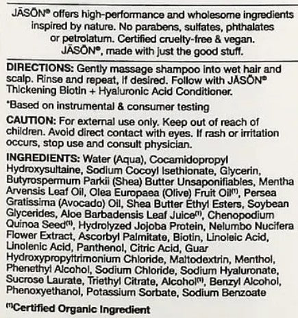 Biotin Shampoo by Jason Naturals