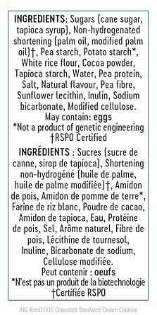 Ktoos Chocolate Cream Gluten Free Cookies by Kinnikinnick