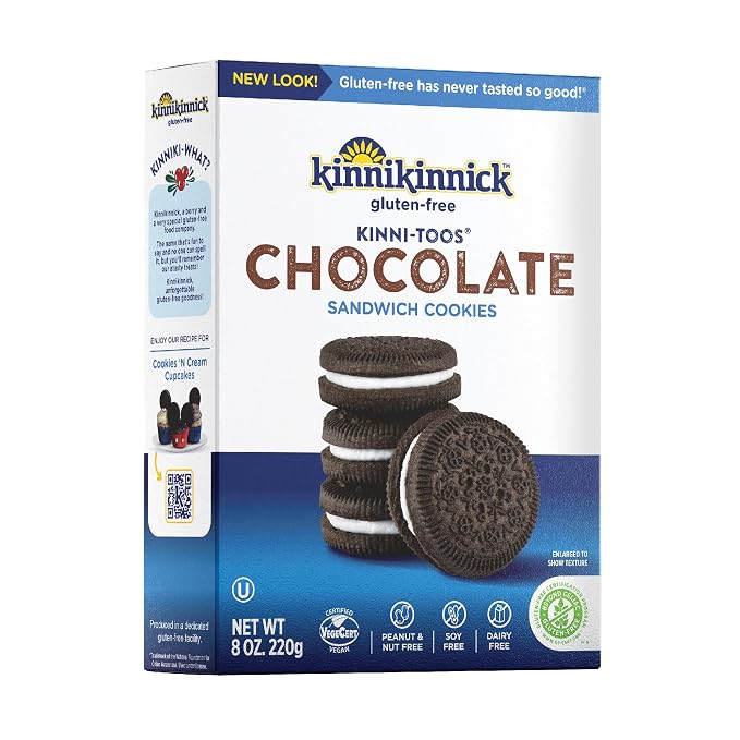 Ktoos Chocolate Cream Gluten Free Cookies by Kinnikinnick
