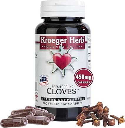 Cloves Capsules by Kroeger Herbs