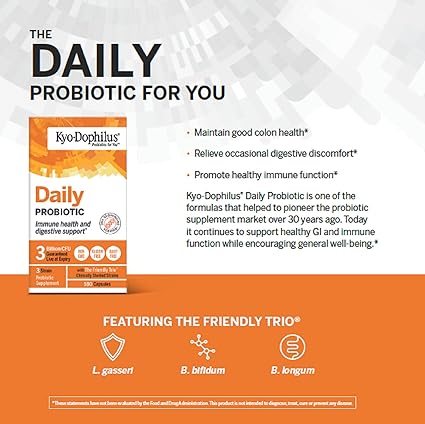 Kyo-Dophilus Probiotic Capsules by Kyolic Wakunaga