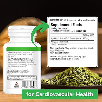 Kyolic Formula 100 Garlic Capsules by Wakunaga