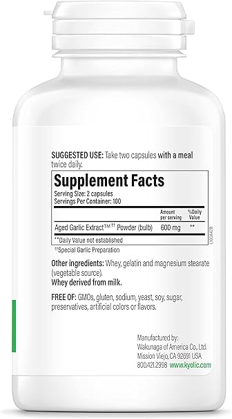 Kyolic Formula 100 Capsules by Wakunaga