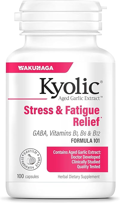 Kyolic Formula 101 Stress & Fatigue Capsules by Wakunaga