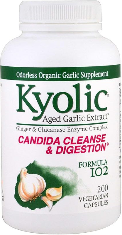Kyolic Formula 102 Candida Cleanse & Digest by Wakunaga