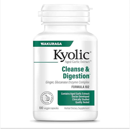 Kyolic Formula 102 Candida Cleanse & Digest by Wakunaga