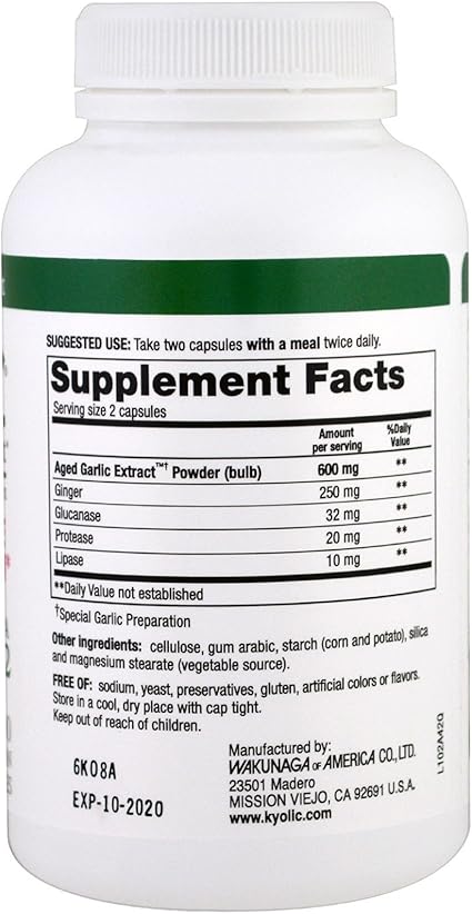 Kyolic Formula 102 Candida Cleanse & Digest by Wakunaga