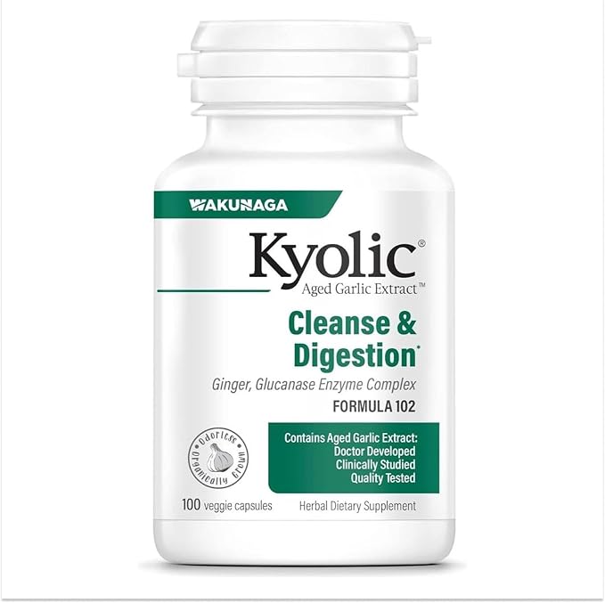 Kyolic Formula 102 Candida Cleanse & Digest by Wakunaga
