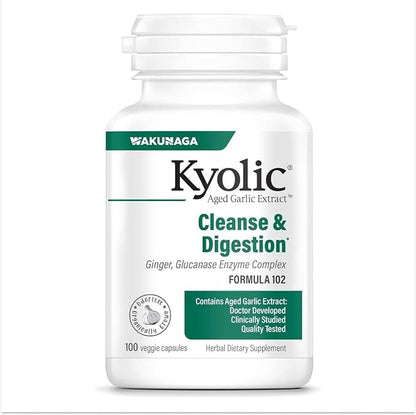 Kyolic Formula 102 Candida Cleanse & Digest by Wakunaga
