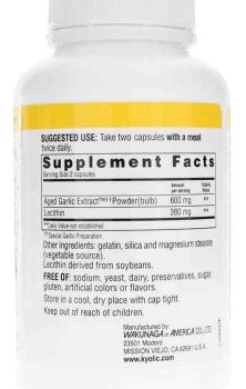 Kyolic Formula 104 Cholesterol Health Capsules by Wakunaga