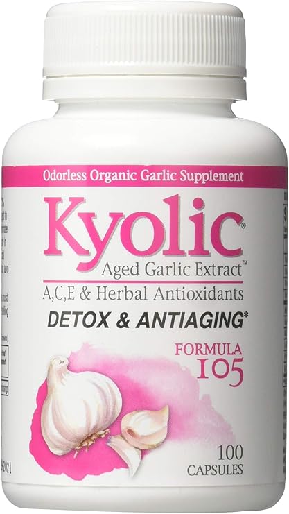 Kyolic Formula 105 Detox Antiaging Capsules by Wakunaga