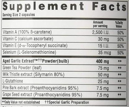 Kyolic Formula 105 Detox Antiaging Capsules by Wakunaga