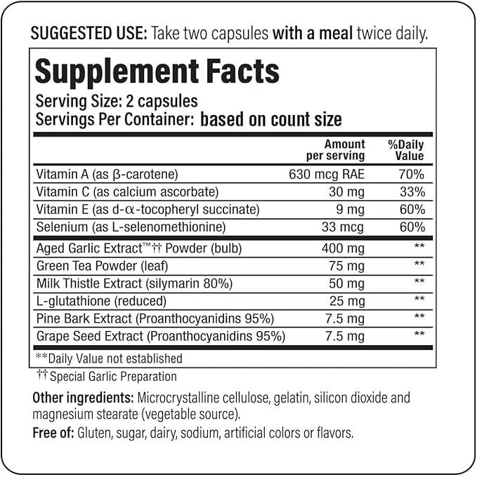 Kyolic Formula 105 Detox Antiaging Capsules by Wakunaga
