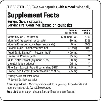 Kyolic Formula 105 Detox Antiaging Capsules by Wakunaga
