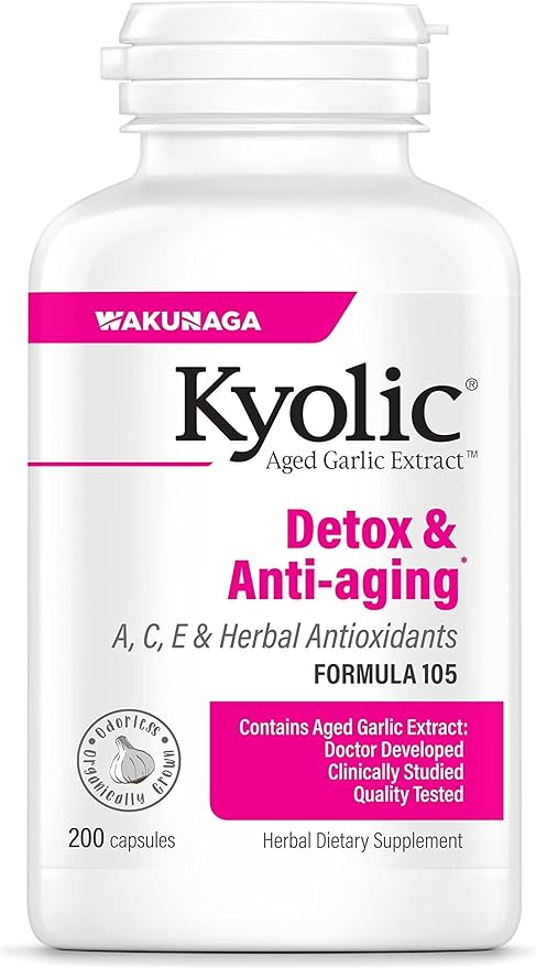 Kyolic Formula 105 Detox Antiaging Capsules by Wakunaga