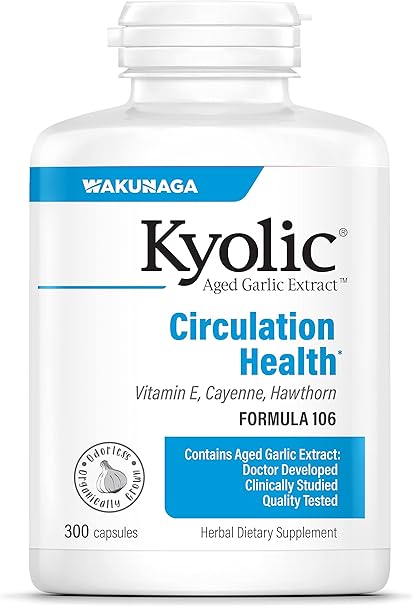 Kyolic Formula 106 Circulation Health Capsules by Wakunaga