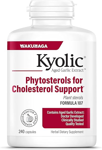 Kyolic Formula 107 Cholesterol Support Capsules by Wakunaga