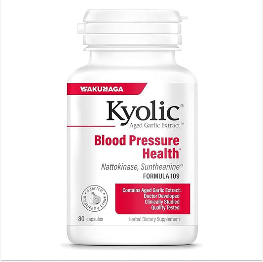 Kyolic Formula 109 Blood Pressure Health Capsules by Wakunaga