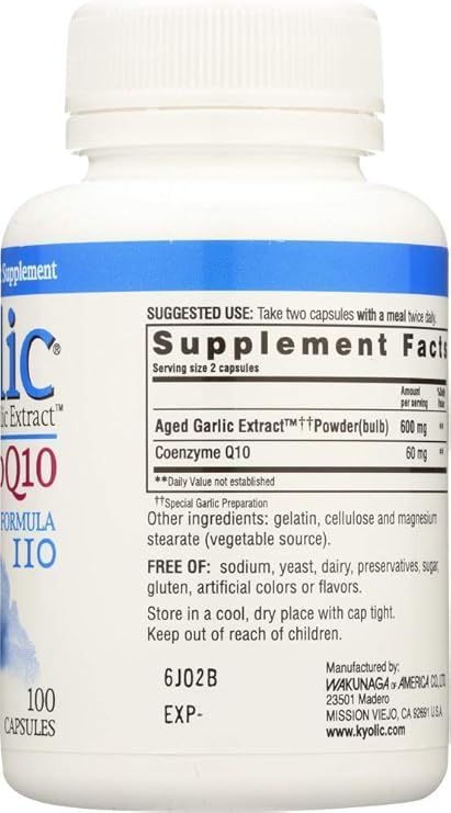 Kyolic Formula 110 CoQ10 Cardiovascular Health by Wakunaga