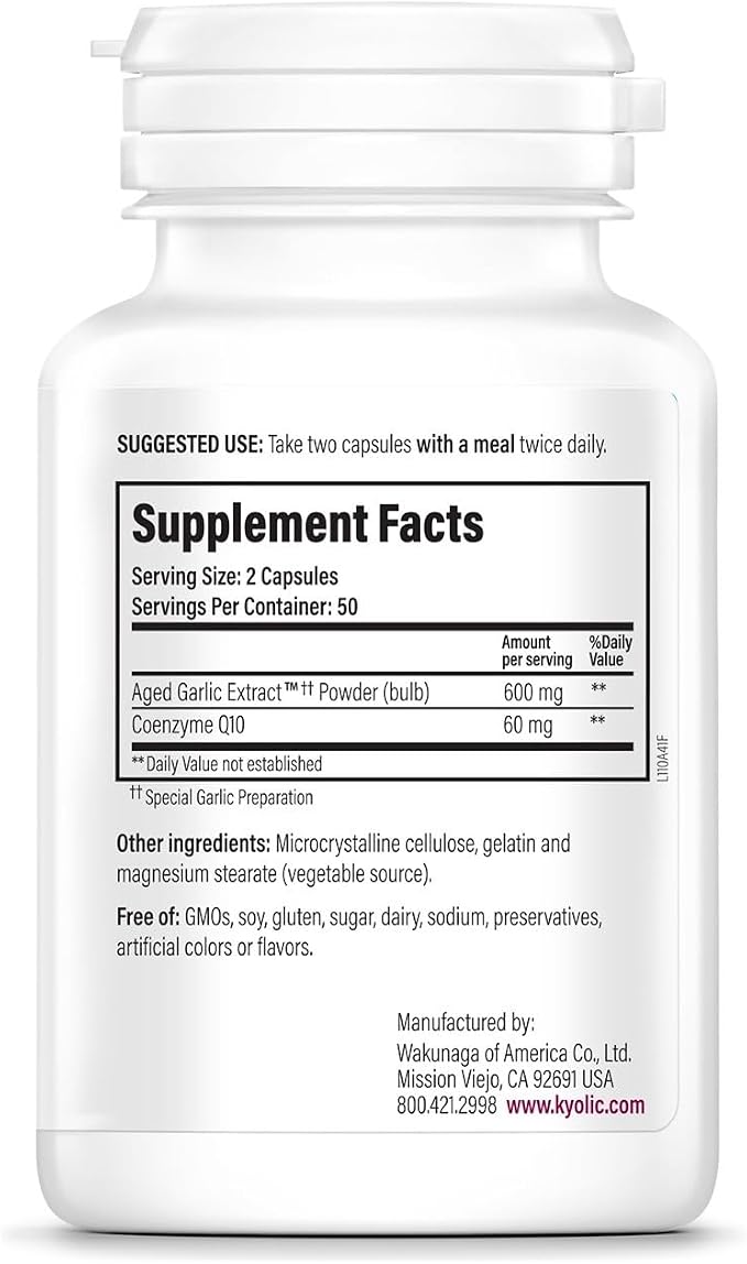 Kyolic Formula 110 CoQ10 Cardiovascular Health by Wakunaga