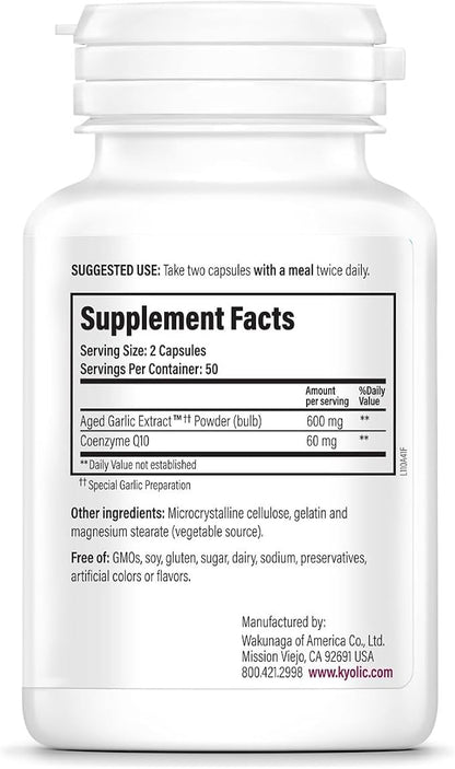 Kyolic Formula 110 CoQ10 Cardiovascular Health by Wakunaga