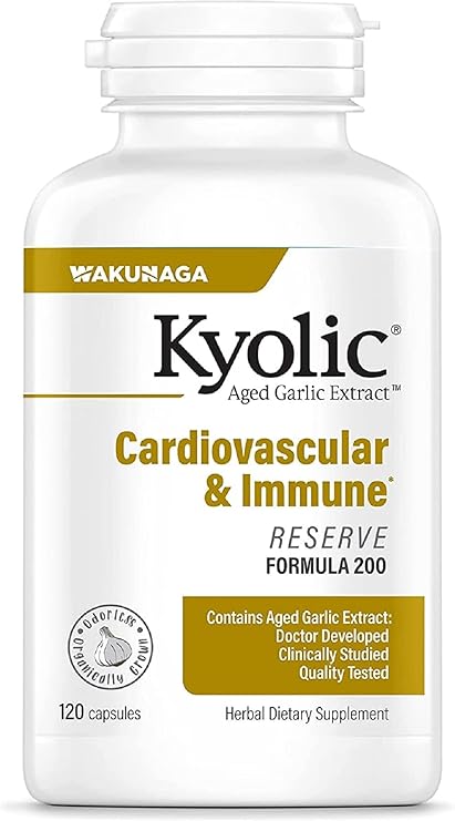 Kyolic Formula 200 Reserve Cardiovascular Immune Capsules by Wakunaga