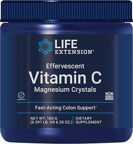 Effervescent Vitamin C Magnesium Crystals by Life Extension