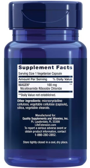 NAD+ Cell Regenerator 100mg Capsules by Life Extension
