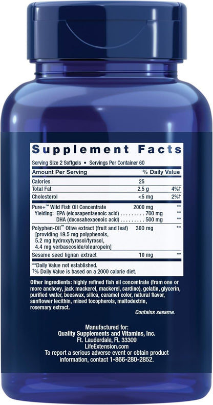 Super Omega 3 Plus Softgels by Life Extension