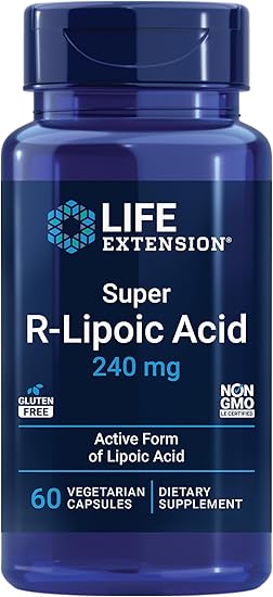 Super R-Lipoic Acid 240mg Capsules by Life Extension