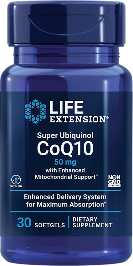 Super Ubiquinol CoQ-10 50mg Softgels by Life Extension