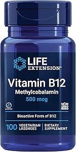 Methyl B-12 500mcg Sublingual Lozenges by Life Extension