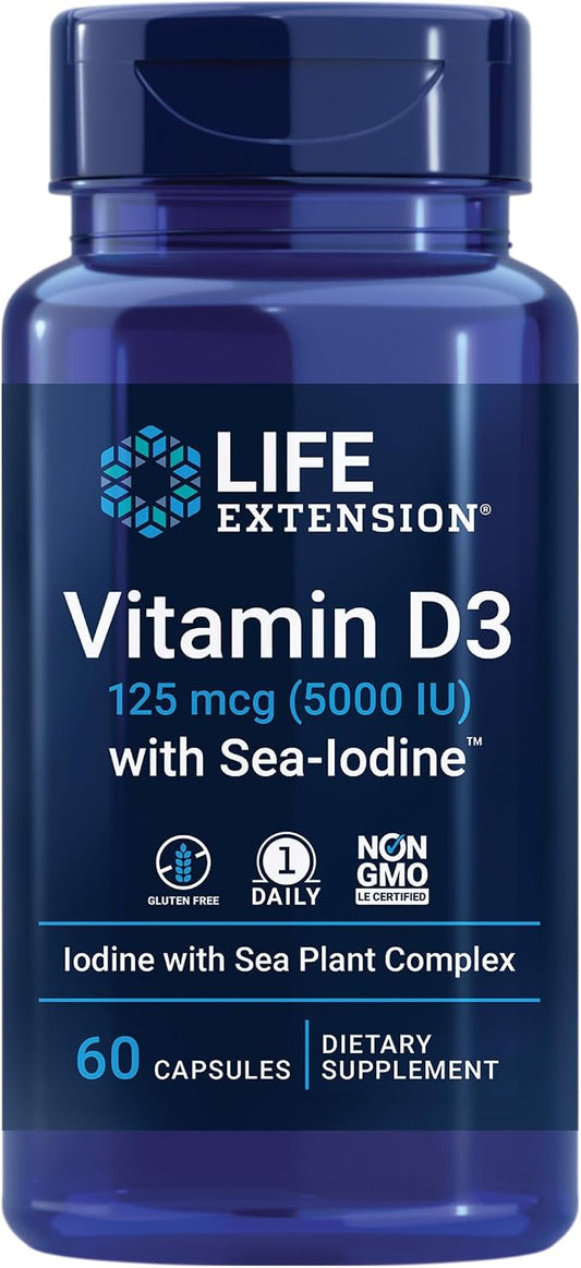 Vitamin D-3 5000iu Capsules by Life Extension