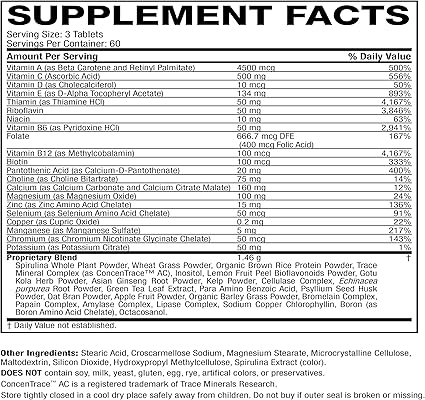 Multivitamin Tablets by Life's Fortune