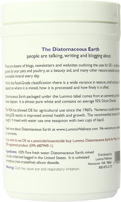 Food Grade Diatomaceous Earth by Lumino