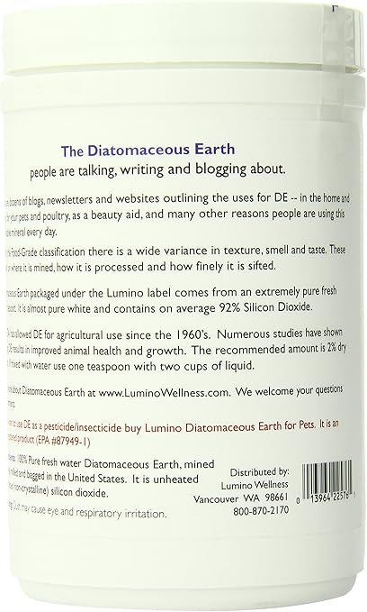 Food Grade Diatomaceous Earth by Lumino